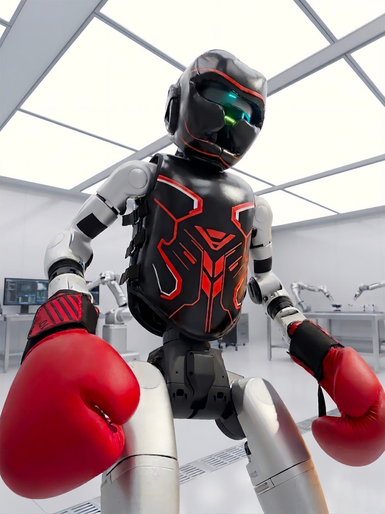 Humanoid robot in arena kit